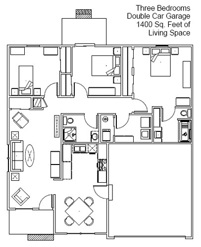 Three Bedroom Senior Residence